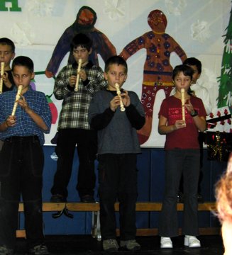 Zachary on the recorder
