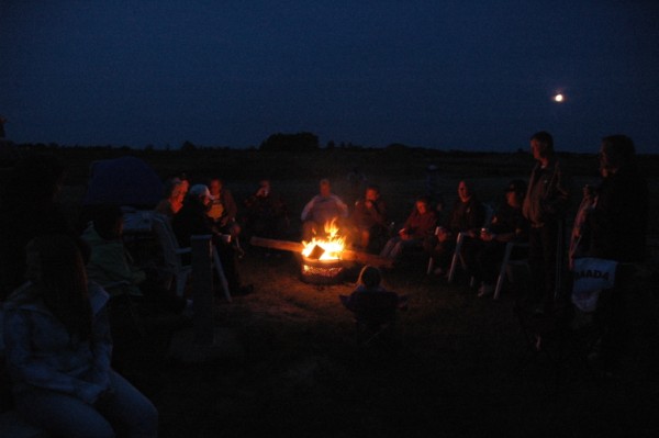 Campfire by Moonlight