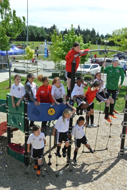 Team on Jungle Gym