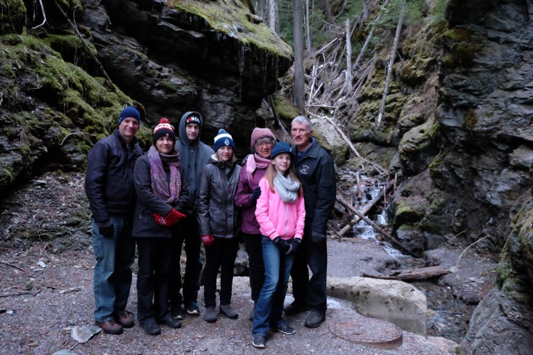 Group photo on Hudson Creek.