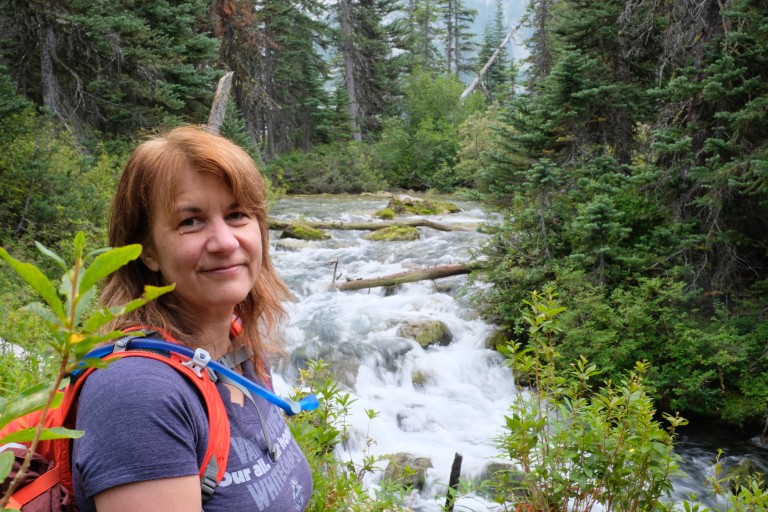 Ellen at Upper Joffre