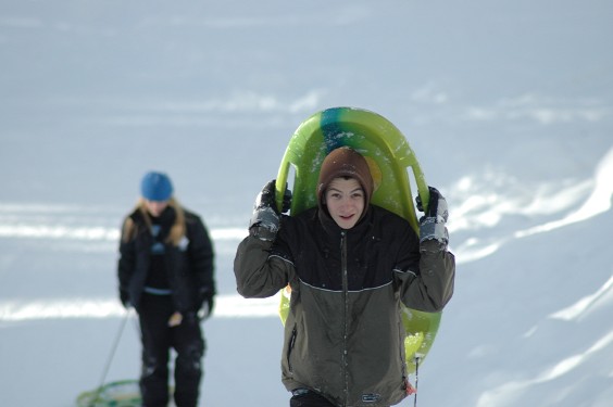 Tobogganing at Manning Park  Jan. 2007