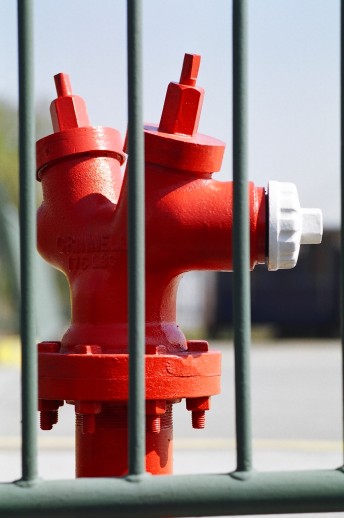 Fire hydrant red