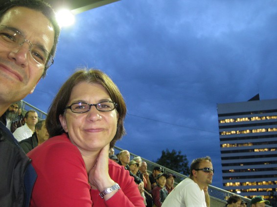 Jim and Ellen at Swangard Stadium